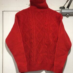 VINTAGE HUNTERS FROM PARALLAX PARIS TURTLENECK KNIT WOOL SWEATERS SIZE 4/L